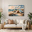 Art mural en métal beige Coastal Beach Camp-829682108