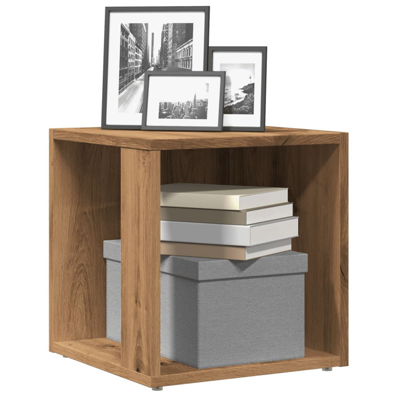 Bithiah Block End Table, Artisan Oak