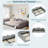 Upholstered Daybed With Cloud-shaped Backrest-223746831