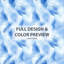 Ensemble de housse de couette à motif abstrait 3 pièces - Modern Blue Breeze-124208556