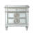 Glam Luxury Bedroom Mirrored Finish Nightstand With 2 Drawers Wooden Furniture 1Pc-101159790