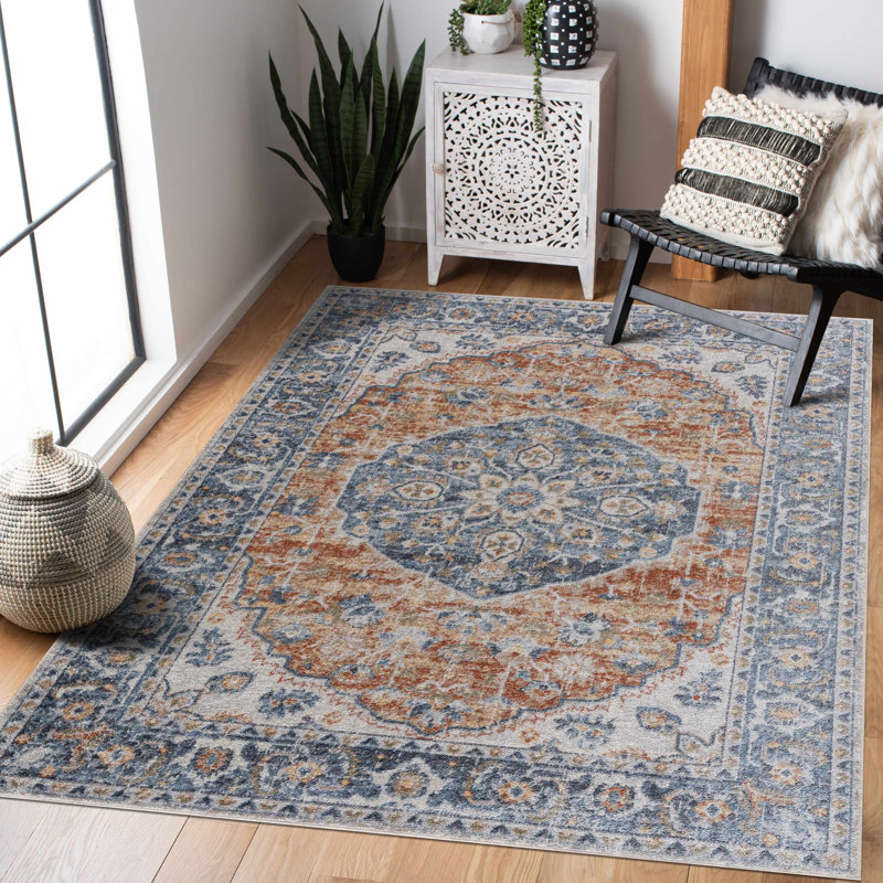 Eriyana Oriental Indoor Rug, Rectangle 5'3" x 7'