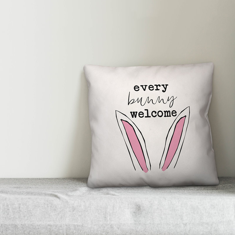  Coussin Welcome, Polyester / Bourre en polyester, 18 po x 18 po