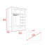 Armoire de bar Essential, une tablette ouverte, six supports à vin intégrés, un tiroir -1302847749