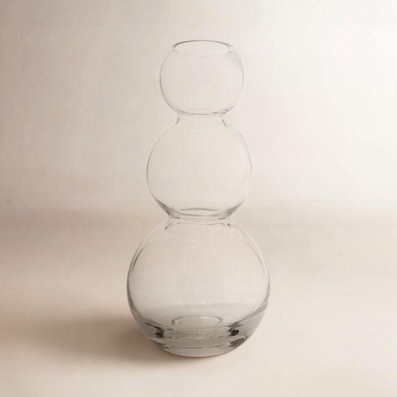 Ashburg Glass Table Vase, Clear, 7.75" H x 3.5" W x 3.5" D