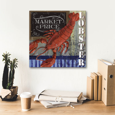 «Lobster» par Fiona Stokes-Gilbert, art mural sur toile