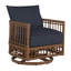 Newport Swivel Patio Chair with Cushions-83260304-83260319