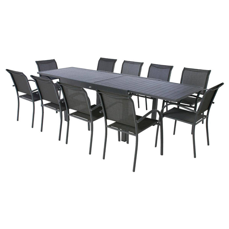Antonioni Rectangular Metal Extendable Outdoor Dining Table , 135cm cm W 90cm cm D