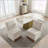 Versatile Upholstered Dining Chairs With Hidden Storage And Smooth Casters-745794783