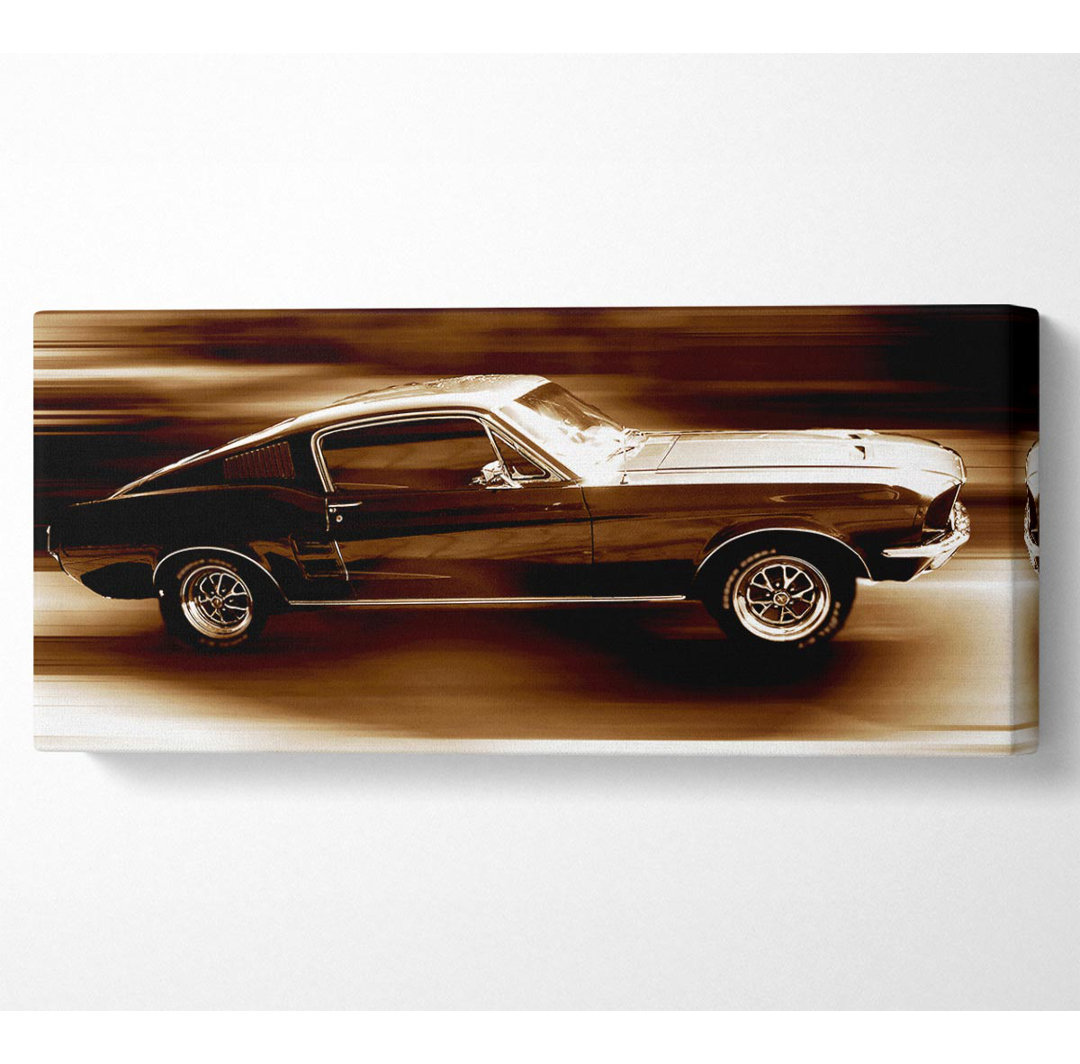 Mustang On The Move - Kunstdrucke auf Leinwand