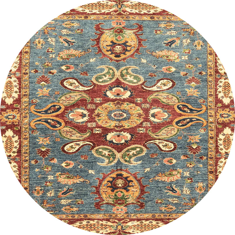 Tapis abstrait moderne 3299, Rond 6 pi