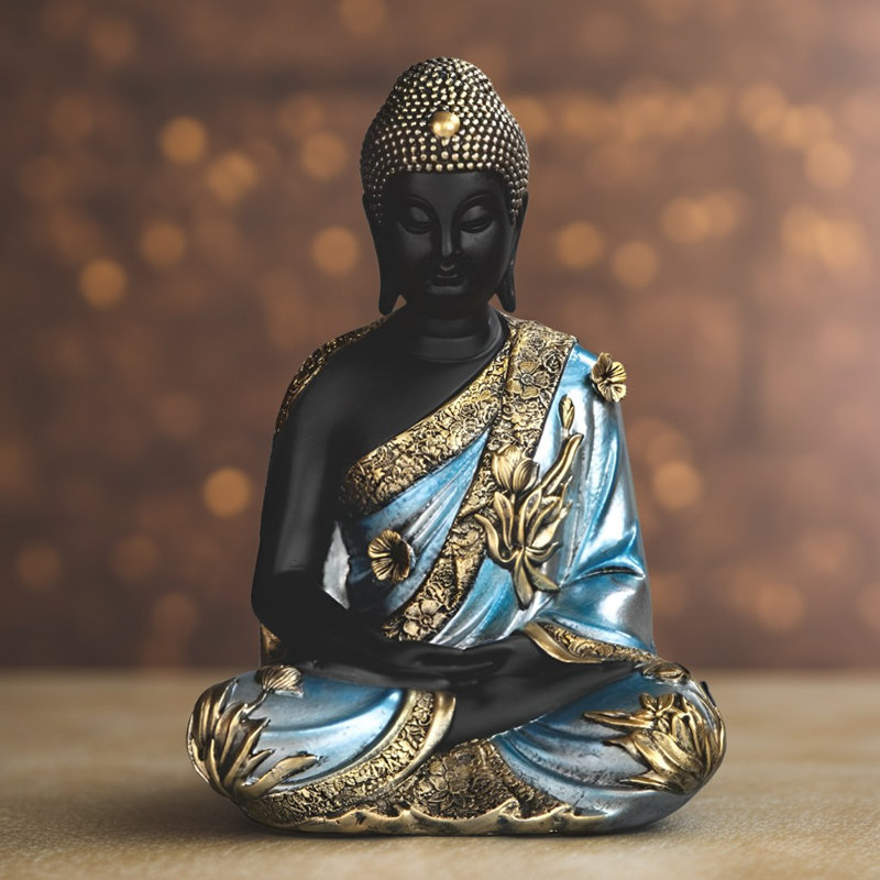 Figurine de bouddha thaïlandais H 9,75 "