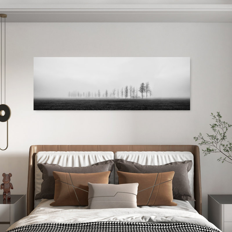 Foggy Winter Trees by Nina Pauli - Wrapped Canvas Panoramic Print, 50.8 cm H x 152.4 cm W