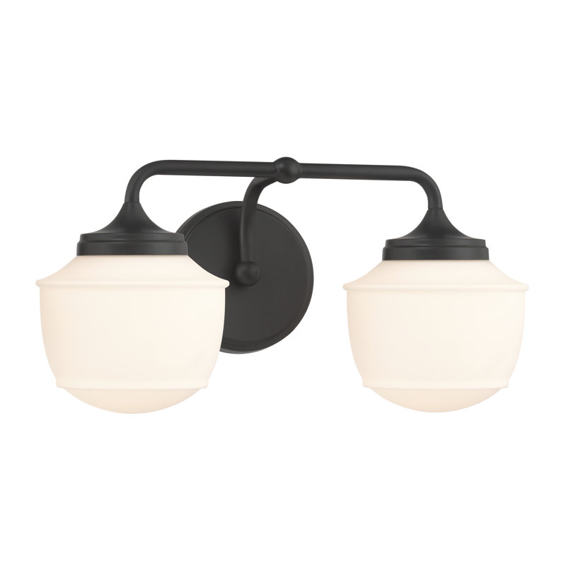 Meuble-lavabo 2 lumières Cornwell, Deux lumières, H 8 po x l 16 po x P 8,25 po