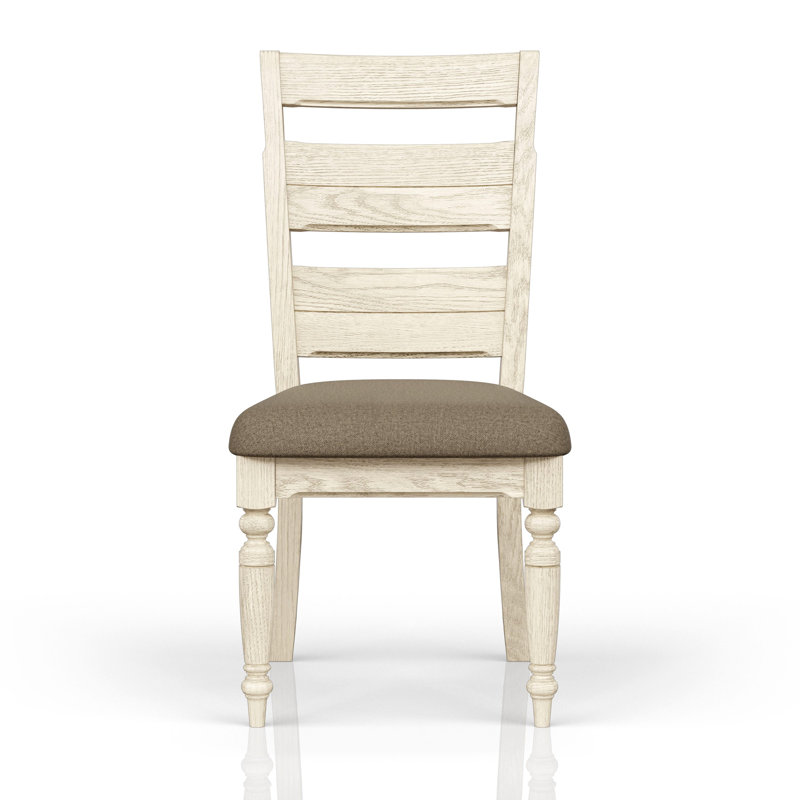 Chaise d'appoint à dossier échelle, White