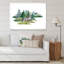 Loup dans un paysage de forêt - peinture sur toile-67234204-67234215