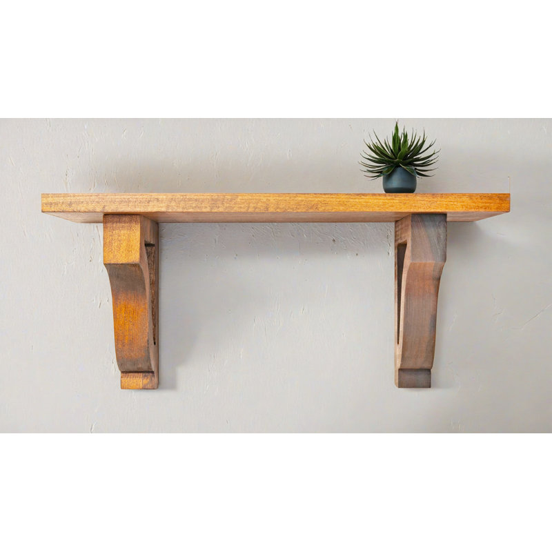1" Shelves/W Corbels, 10" H x 18" W x 8" D