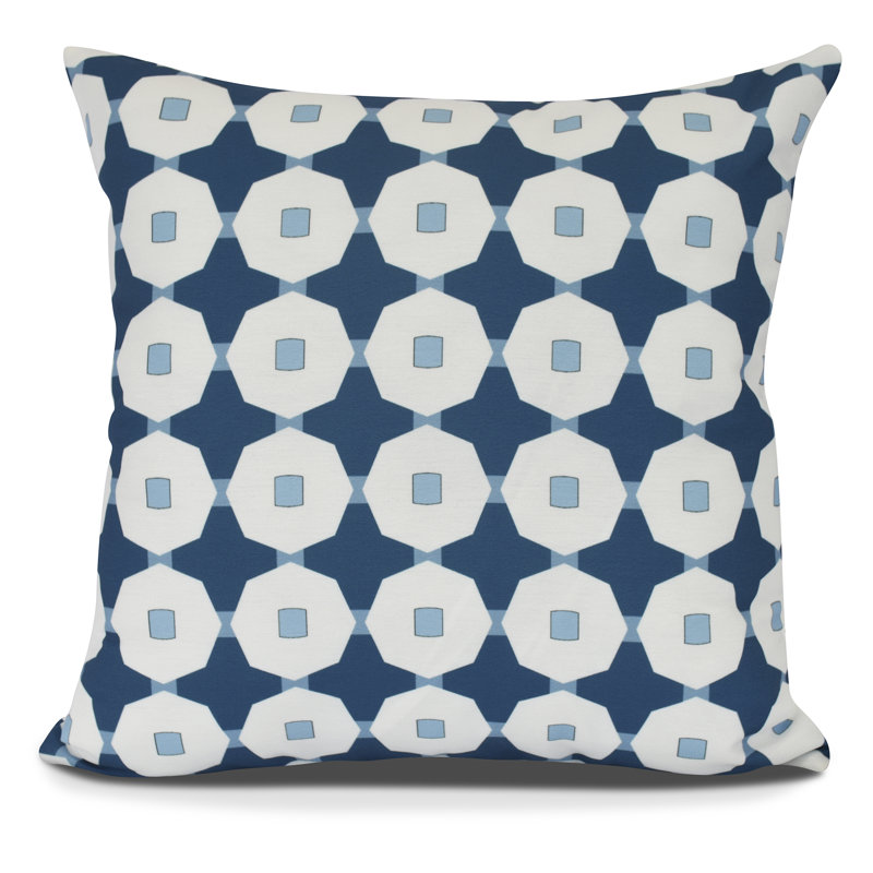 Housse et insert de coussin carré Goals, Gourds and Gatherings, H 16 po x l 16 po, Bleu