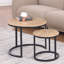 Table gigogne ronde 24 po, table basse d'appoint, peu encombrante