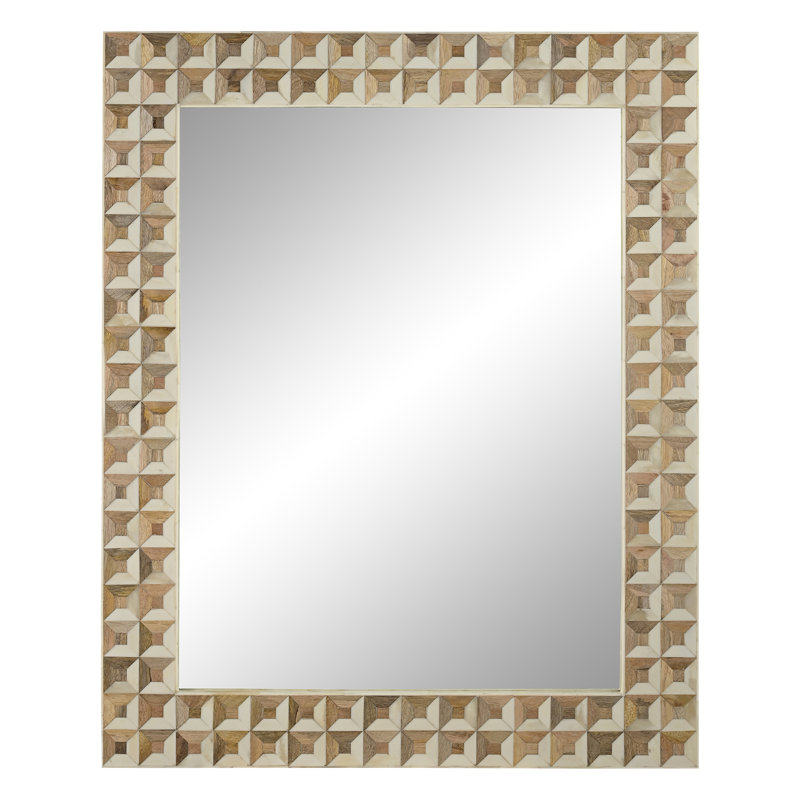 Annaleise Wood And Bone Rectangular Mirror