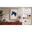 Teal Horse Profile Japandi - Wrapped Canvas-155288705-155288763