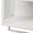 Colene 23.62" Modern Glass Door Wall Cabinet - 2-Tier Enclosed Storage + Open Shelf & Towel Rack, Iron Frame for Entryway, Bathroom, Living Room-899284874
