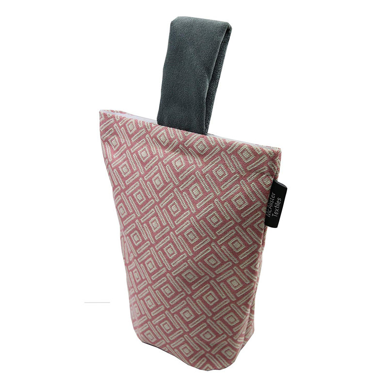 Zebedee Door Wedge, Pink/Dark Grey