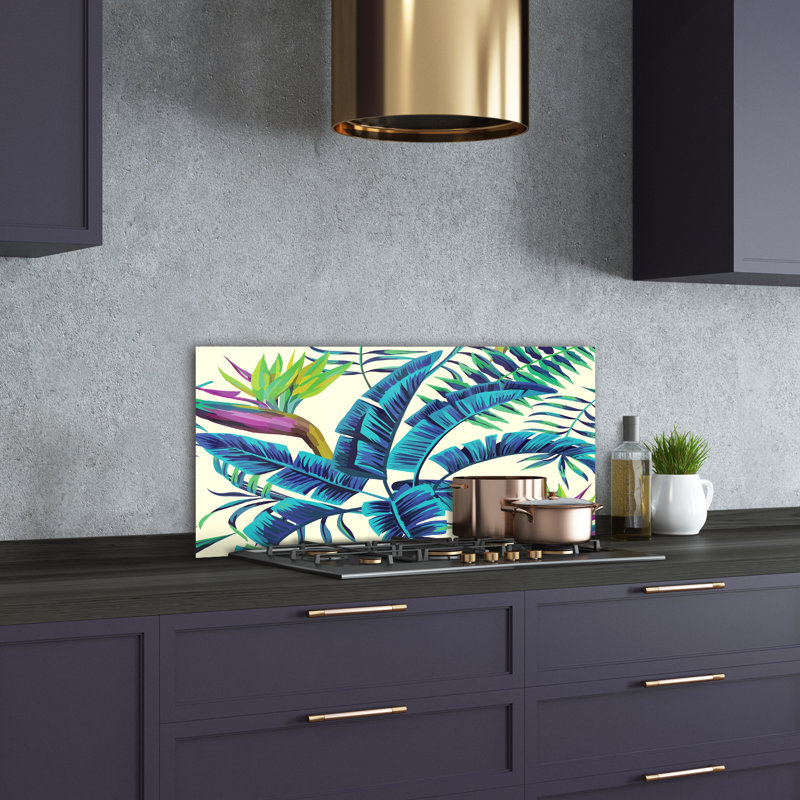 50cm W x 100cm L Glass Peel and Stick Panel