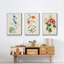 Fleurs des saisons I, reproduction encadrée sur toile 3 pièces-91891068-91891069