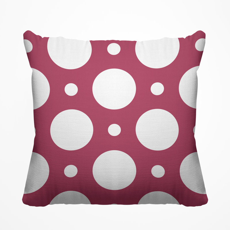 Housse et insert de coussin extérieur carré Fisk, Magenta, H 15 po x l 15 po