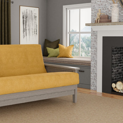 Leupp Polyester Box Cushion Futon Slipcover