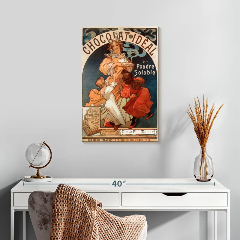 Yarlin Chocolat idéal 1897, H 24 po x l 16 po