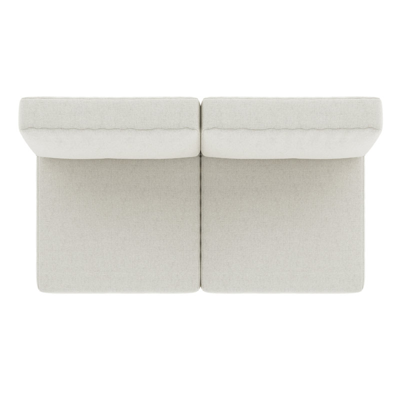 Sunbrella® Outdoor Loveseat Seat / Back Cushion, Sunbrella Bliss Linen
