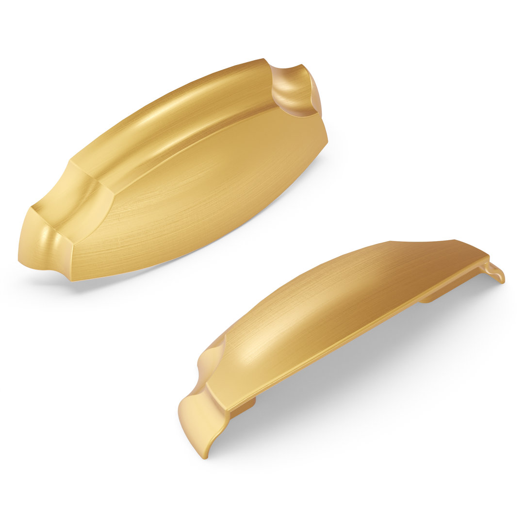 Veranda Kitchen Cabinet Handles, Solid Core Drawer Pulls for Cabinet Doors, 3" & 3-3/4" (96mm) Hickory Hardware 