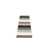 Molly Striped Area Rug in Black/Gray/Beige/Mud