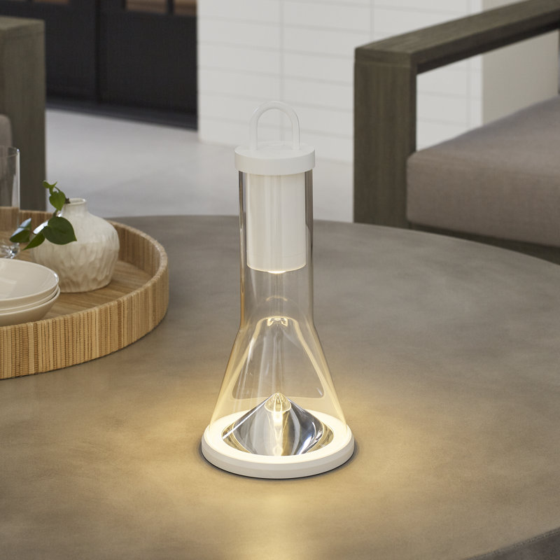 Kandella Accent Rechargeable Table Lamp, Matte White