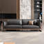 Coussin de canapé modulaire en similicuir noir-2038481148-2038481150