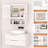 27.6"H Metal Wall Bathroom Cabinet with Adjustable Shelf and Open Storage-2126239750