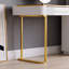 Coiffeuse moderne avec miroir lumineux et tabouret, noir-473837855