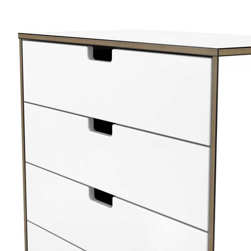 Buldir 77cm W 5 - Drawer Chest of Drawers