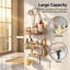 3-Tier Hanging Shower Caddy Over Shower Head, Never Rust Aluminum Organizer with Hooks & Soap Holder-1539028556