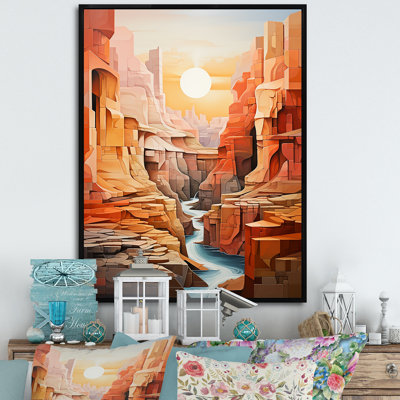 «Abstract Canyon Desert Storm II», reproduction sur toile