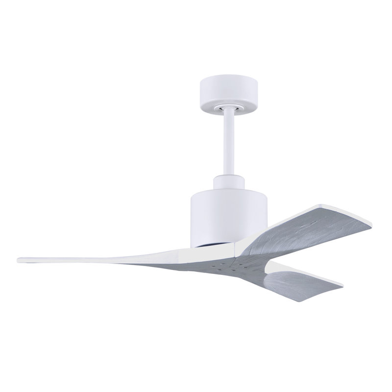 Nan 42" Ceiling Fan In Blades, Matte White, Matte White