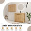 Meuble-lavabo simple 36 po avec 2 portes et lavabo en céramique et armoire latérale à fixation flottante Diandrea-1803301633