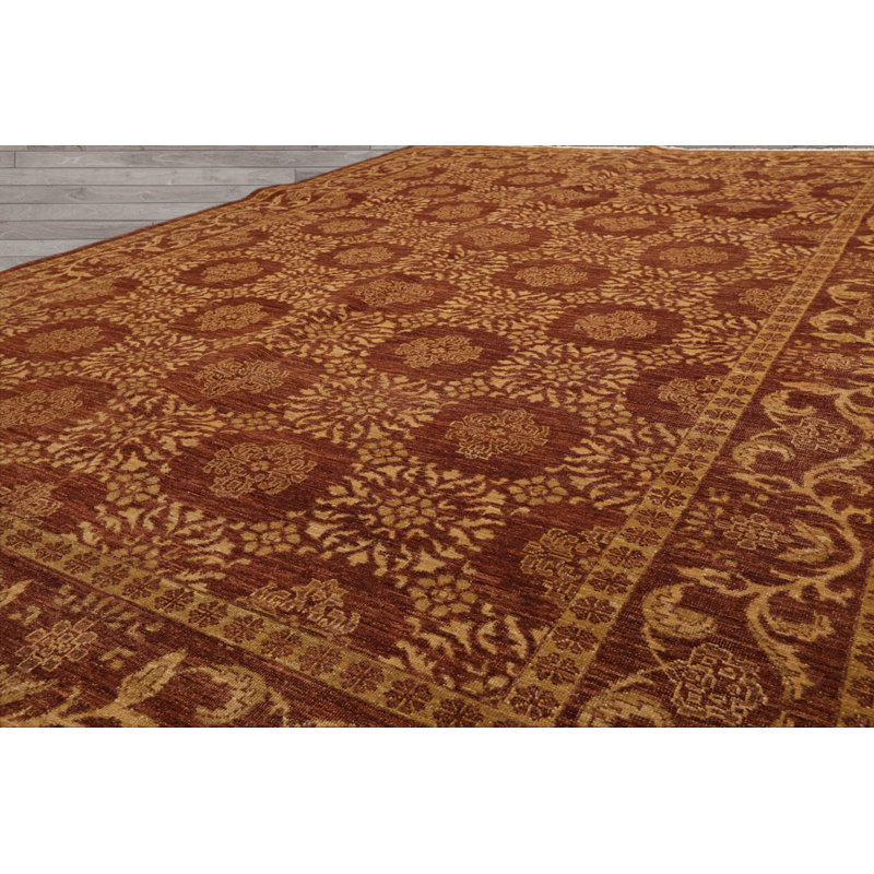 Tapis unique rouge de 6 pi 2 po x 8 pi 5 po