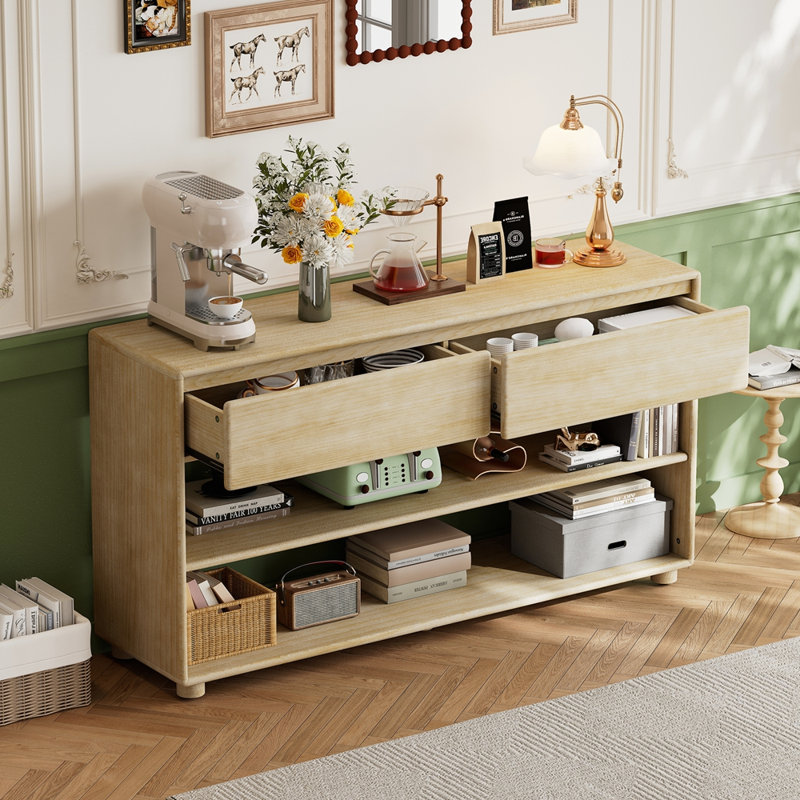 Console parfaite avec rangement pour le vestibule, Bois naturel délavé