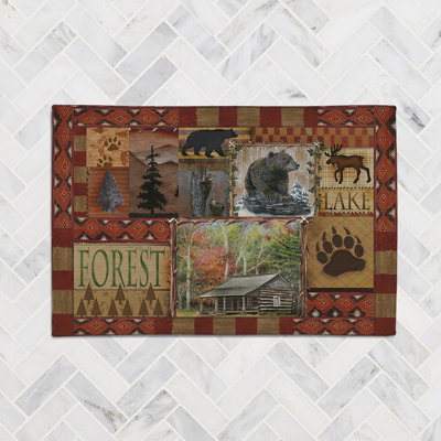 Tapis en chenille Cabin Collage