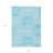 9' X 12' Teal and White Abstract Washable Non Skid Indoor Outdoor Area Rug