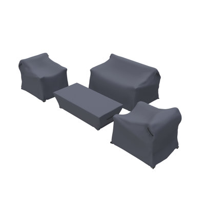 Naomie Acacia Patio Conversation Sets Group SeatingĀ Outdoor Furniture Covers by Joss & Main