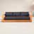 Leon 86.6" Wide Eucalyptus Patio Sofa